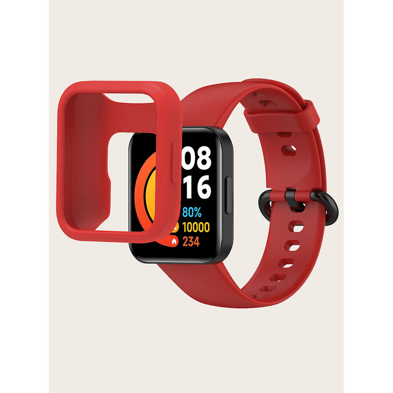 BEHUA kellarihm Xiaomi Redmi Watch 2 Lite SmartWatch randmepaelale ümbriskattega silikoonkäevõru jaoks Redmi Horloge 2 jaoks