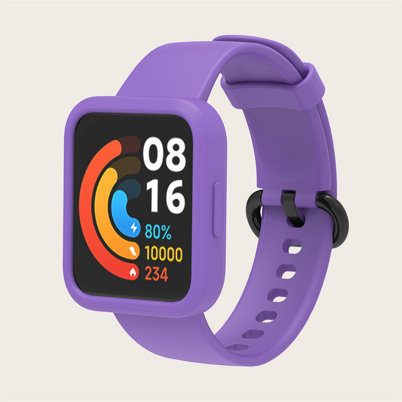 BEHUA kellarihm Xiaomi Redmi Watch 2 Lite SmartWatch randmepaelale ümbriskattega silikoonkäevõru jaoks Redmi Horloge 2 jaoks