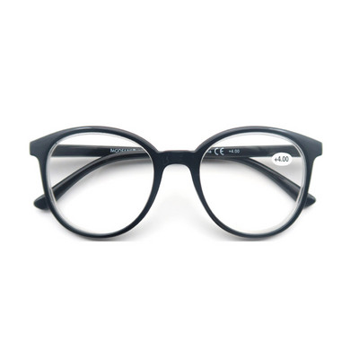 MODFANS Okrugli klasični okvir za naočale Ženske naočale za čitanje Fleksibilne opružne šarke Udobna odjeća s dioptrijom +0,50 do +4,0