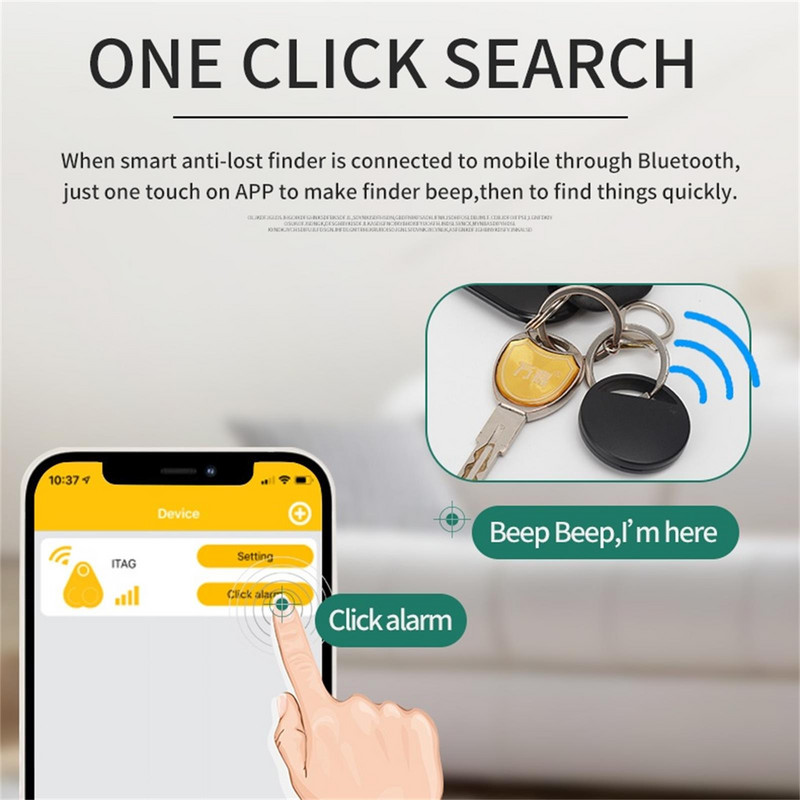 Pametni kućni ljubimci GPS Tracker Anti-lost Alarm Tag Bežični Bluetooth Tracker Torba za dijete Novčanik Telefon Finder Locator Anti Lost Alarm