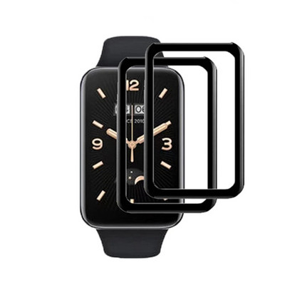 2 tk kaitsekile Xiaomi Mi Band 7 Pro ekraanikaitse jaoks. Täiskaane kaitse miband 7 pro pehmete klaaside tarvikutele