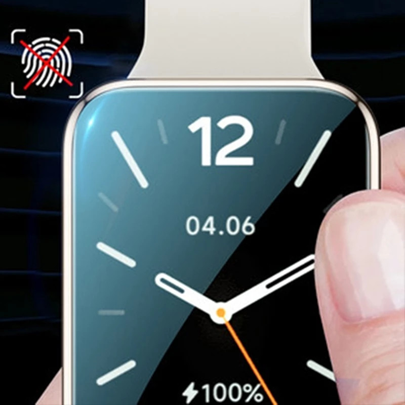 2 tk kaitsekile Xiaomi Mi Band 7 Pro ekraanikaitse jaoks. Täiskaane kaitse miband 7 pro pehmete klaaside tarvikutele