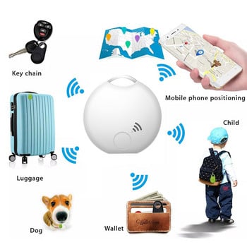 Smart Life Mini Tag Anti-lost Alarm Tuya Wireless Bluetooth Tracker Child Bag Wallet Key Finder Pet Finder GPS Cats Dog Locator