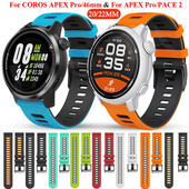 20 Sportski silikonski remen za sat od 22 mm za COROS PACE 2 PACE2 remen za sat za APEX Pro APEX 46 Dodatna oprema za narukvicu za narukvicu od 42 mm