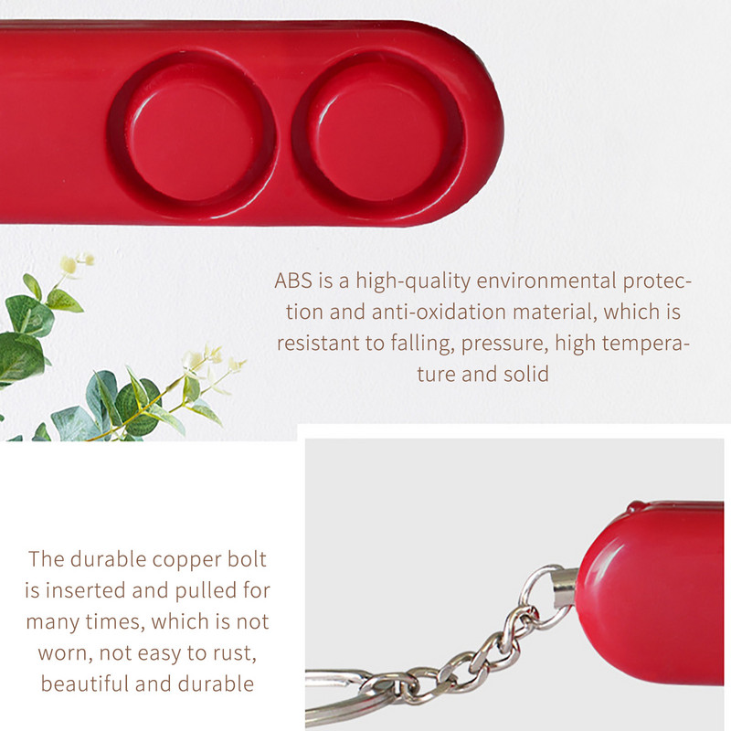 120dB Samoobrambeni uređaj protiv silovanja Dvostruki zvučnici Glasni alarm Upozorenje Napad panike Sigurnost Osobna zaštita Privjesak za ključeve Torba Privjesak