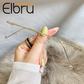 Modne naočale za kratkovidnost bez okvira koje blokiraju plavo svjetlo Ženske naočale s metalnim okvirom Prozirne naočale Naočale za kratkovidnost -1,0 do -4,0