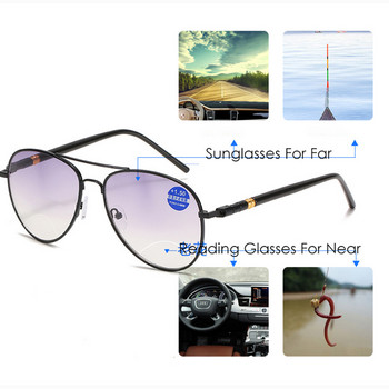 Модни бифокални очила за четене, градиентни сиви лещи, слънчеви очила, антисиня светлина, мъже, жени, блокиращи риболов, пресбиопия, далекогледство