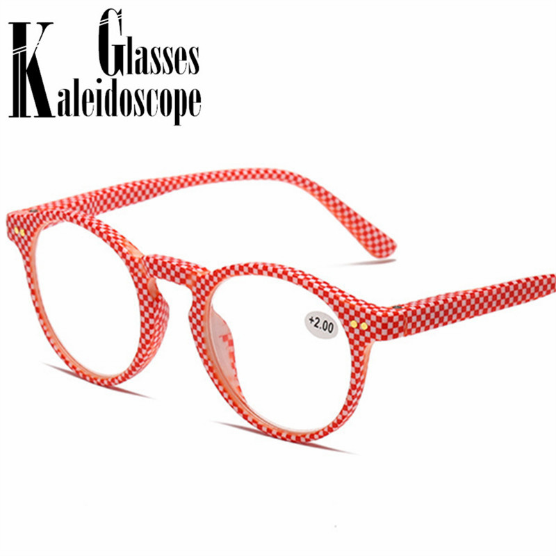 Okrugle naočale za čitanje Ženske rešetkaste dioptrijske naočale Anti Blue Light Računalne naočale za dalekovidnost Muške +1,5 +2,0 +2,5 +3,0