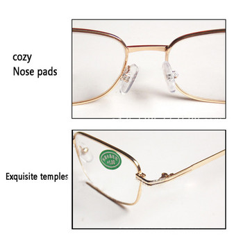 iboode Κλασικά γυαλιά ανάγνωσης από κράμα Ανδρικά Γυναικεία Αντι-κόπωση Γυάλινοι φακοί Πρεσβυωπικά γυαλιά +1,0 +1,5 +2,0 +2,5 +3,0 +3,5 +4,0