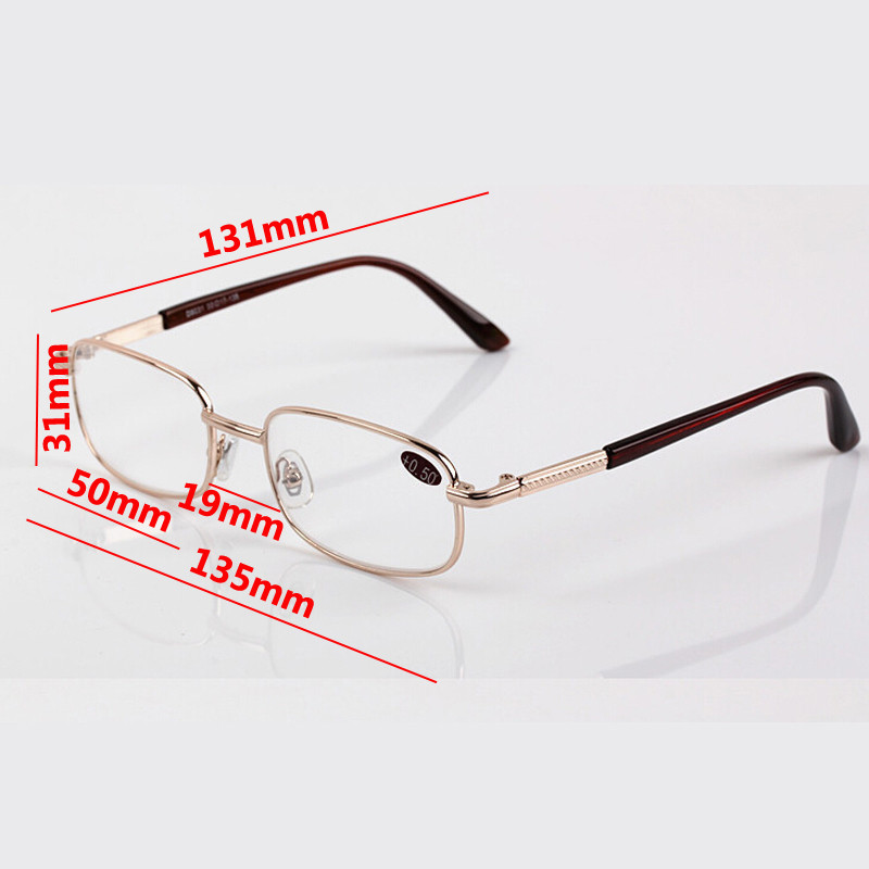 Fémvázas Retro olvasószemüvegek Presbyopiás szemüvegek Unisex +0,5 +0,75 +1,0 1,25 1,5 2,0 2,25 2,5 2,75 3,0 3,25 3,5 +4,0 - +6,0