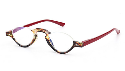 NONOR Ochelari de lectură anti-lumină albastră pentru femei Ochelari moale cu jumătate de cadru pentru prezbiopie Ochelari pentru prezbiopie