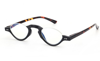 NONOR Ochelari de lectură anti-lumină albastră pentru femei Ochelari moale cu jumătate de cadru pentru prezbiopie Ochelari pentru prezbiopie