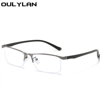 Oulylan Half Frame Business Myopia Glasses Ανδρικά Μεταλλικά Ασφαιρικά Γυαλιά Γυαλιά Μυωπίας Μυωπία Διόπτρα -1,0 1,5 2,0 2,5 3,0 4