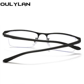 Oulylan Half Frame Business Myopia Glasses Ανδρικά Μεταλλικά Ασφαιρικά Γυαλιά Γυαλιά Μυωπίας Μυωπία Διόπτρα -1,0 1,5 2,0 2,5 3,0 4