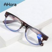 Ahora New Gradient Jelly Color skaitymo akiniai Unisex Anti Blue Light Printed Kompiuteriniai optiniai akiniai Hiperopija Presbyopia