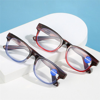 Ahora New Gradient Jelly Color Reading Glasses Unisex Anti Blue Light Printed Компютърни оптични очила Далекогледство Пресбиопия