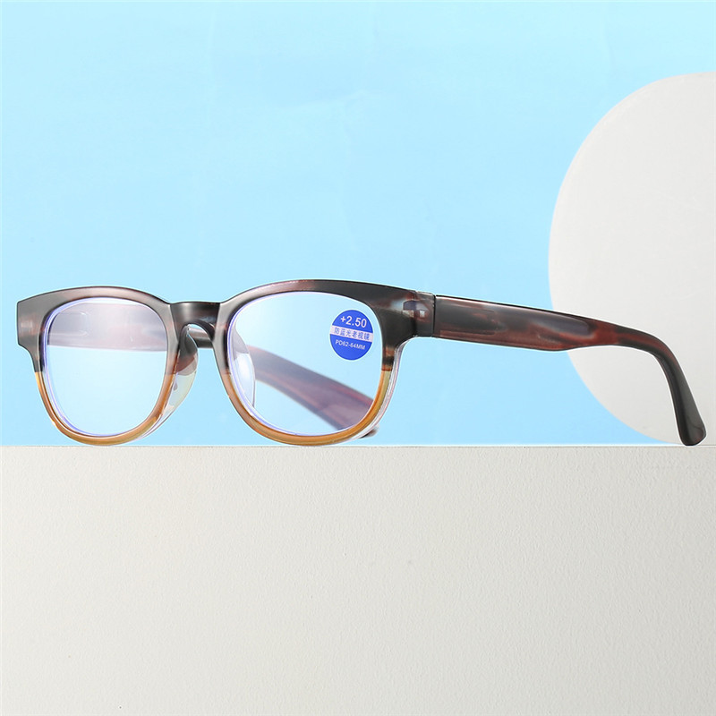 Ahora New Gradient Jelly Color skaitymo akiniai Unisex Anti Blue Light Printed Kompiuteriniai optiniai akiniai Hiperopija Presbyopia