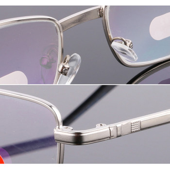 Анти синя светлина Очила за четене с висока разделителна способност Жени Мъже Унисекс Метални очила за пресбиопия Диоптър +1,0 1,5 2 3,0 2,5 3,0 до +6,0