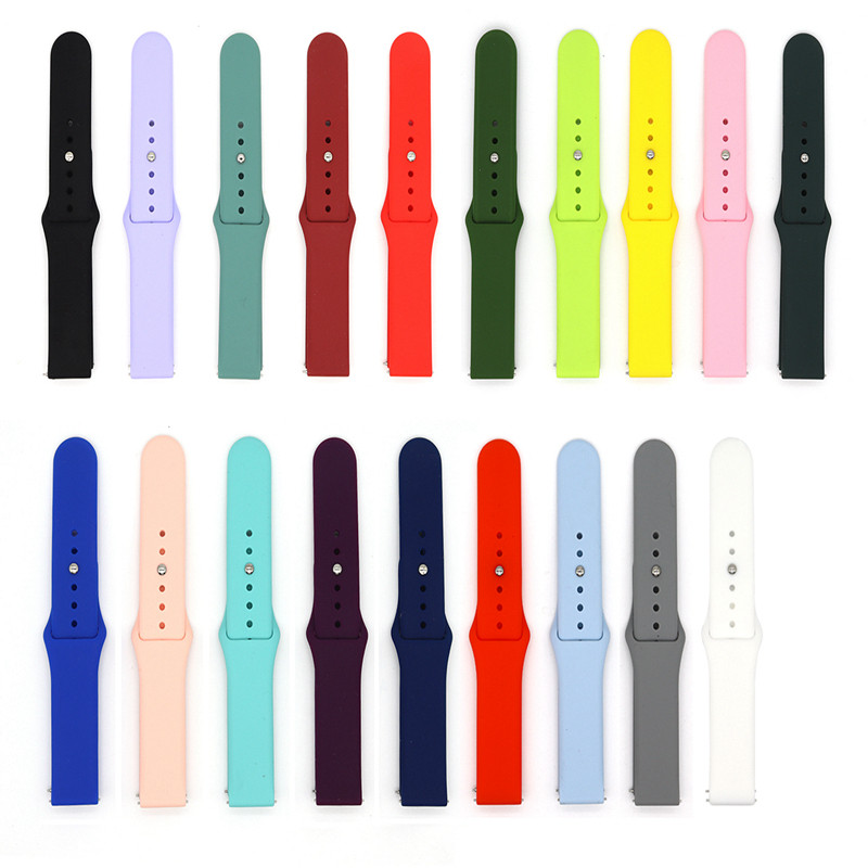 18 MM 20 MM 22 MM Silikonski remen za Garmin Vivoactive 4S remen za pametni sat Tekstura Remen za sportski sat Zamjenski remen za narukvicu TSFH