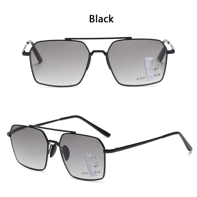 iboode Vintage Polygon Olvasószemüvegek Automatikus Multifokális Progresszív Olvasás Napszemüvegek Anti Blue Light dioptriás szemüvegek