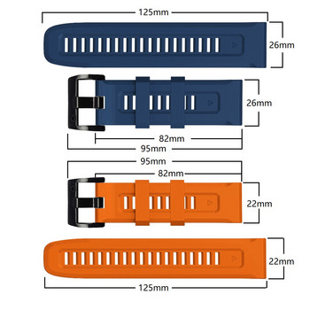 QuickFit 20mm 22mm 26mm Strap For Garmin Fenix 7X 7 Solar/6X 6 Pro 5 5X Plus 3 3HR/Epix Watch Band Band Silicone Bracelet