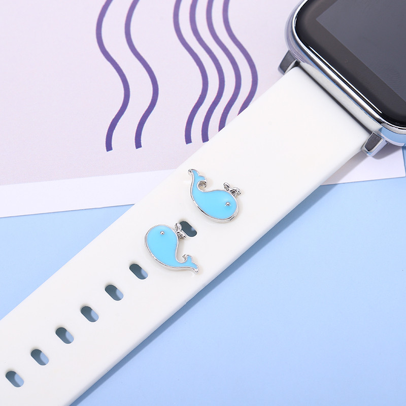 Slatki crtani ukrasni privjesci za Apple Watch Silikonski remen Dodaci Nokti Nakit Cvijeće Životinje privjesci za Iwatch Narukvica