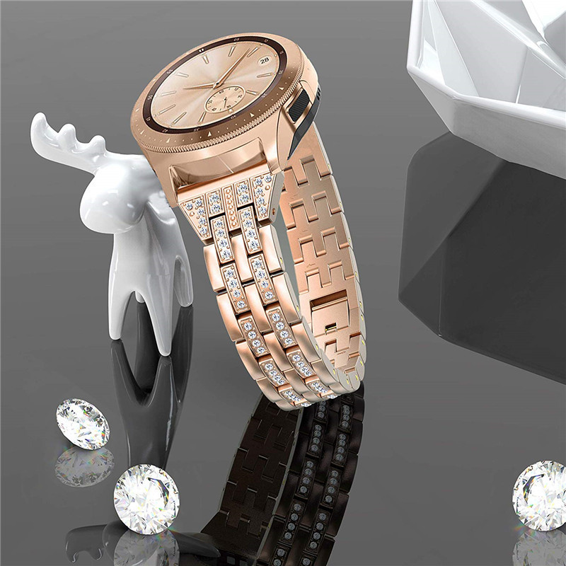 Curea de ceas cu diamante pentru Samsung Galaxy Watch 4 40MM 44 46 42MM active 2 Gear s3 Curea de brățară metalică pentru Galaxy Watch 5 44mm