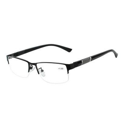 Nerūdijančio plieno skaitymo akiniai su dioptrijomis Vyriški akiniai Gafas de Lectura Toliaregių akinių rėmeliai moterims Vyrams +1 1,5