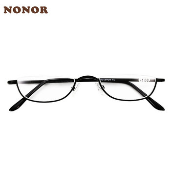 NONOR Half Frame Μεταλλικά Γυαλιά Ανάγνωσης Ανδρικά Γυαλιά Πρεσβυωπίας Half Rim Γυναικεία γυαλιά Unisex Ανδρικά γυαλιά ανάγνωσης 1.5