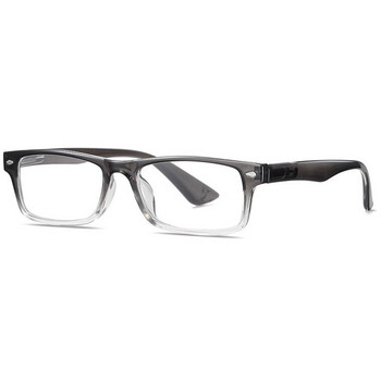 Ανδρικά γυαλιά ανάγνωσης Ορθογώνιο μεγεθυντικό φακό καθαρού φακού Γυαλιά οράσεως Anti Blue Rays Filter Computer Vintage Γυαλιά Focus Plus +1 +2