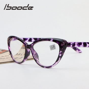 iboode Retro Floral γυαλιά ανάγνωσης ματιών γάτας Γυναικείες άντρες Υπερελαφριά γυαλιά πρεσβυωπίας +1,25 1,5 1,75 2,0 2,25 2,5 2,75 3,0 3,5 4,0