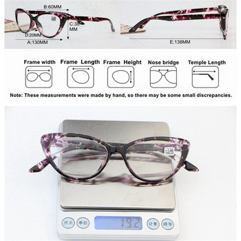 iboode Retro Floral γυαλιά ανάγνωσης ματιών γάτας Γυναικείες άντρες Υπερελαφριά γυαλιά πρεσβυωπίας +1,25 1,5 1,75 2,0 2,25 2,5 2,75 3,0 3,5 4,0