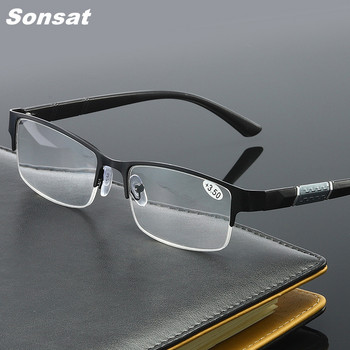 Очила за четене Trend Reading Glasses за мъже и жени Висококачествени половин рамка диоптър Бизнес офис мъжки очила за четене