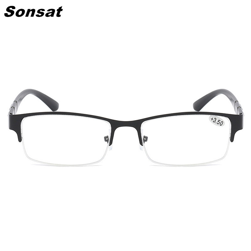 Naočale za čitanje Trend naočale za čitanje za muškarce i žene Visokokvalitetne polurame s dioptrijom Poslovne uredske muške naočale za čitanje