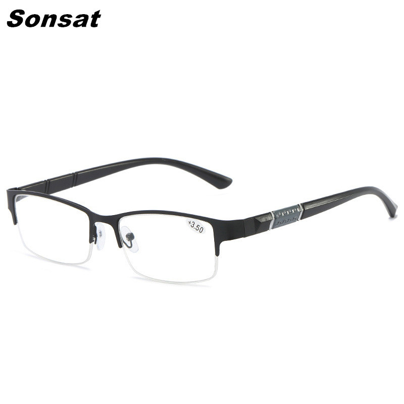 Naočale za čitanje Trend naočale za čitanje za muškarce i žene Visokokvalitetne polurame s dioptrijom Poslovne uredske muške naočale za čitanje