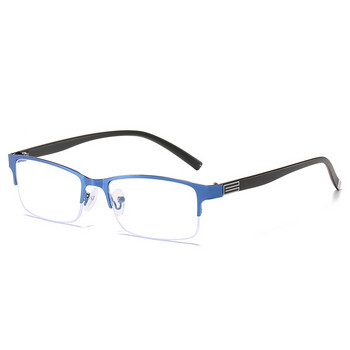 Очила за четене с половин метална рамка Мъжки бизнес очила за късогледство Очила за защита на очите Диоптър -0,5 до -6,0 Очила за късогледство