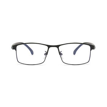 Ανδρικά μεταλλικά γυαλιά ανάγνωσης κατά μπλε ακτίνα Μεγεθυντικός φακός Ανδρικό μπλε φως που μπλοκάρει το φως γυαλιά πρεσβυωπίας Γυαλιά οράσεως υπολογιστή 0,+1,0~+4,0