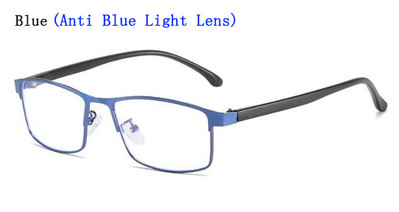 Muške metalne naočale za čitanje protiv plave zrake povećalo muško plavo svjetlo koje blokira prezbiopiju naočale računalne naočale 0,+1.0~+4.0
