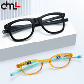 DML podesive viseće naočale za prezbiopiju, muške, prijenosne naočale za čitanje s trajnim magnetima, ženske kvadratne naočale punog okvira