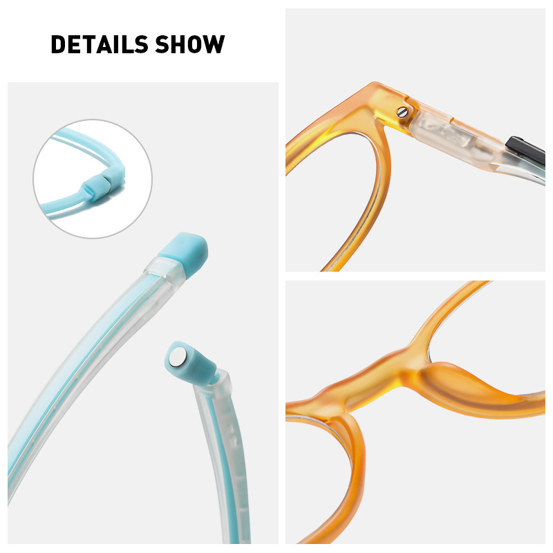 DML podesive viseće naočale za prezbiopiju, muške, prijenosne naočale za čitanje s trajnim magnetima, ženske kvadratne naočale punog okvira