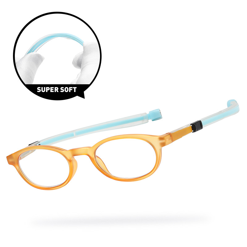 DML podesive viseće naočale za prezbiopiju, muške, prijenosne naočale za čitanje s trajnim magnetima, ženske kvadratne naočale punog okvira