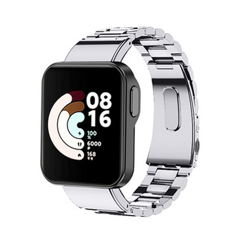 Метални каишки за часовници от неръждаема стомана за Xiaomi Mi Watch Lite Гривна Мрежеста примка Резервна каишка за Redmi Watch Каишка Колан Correa