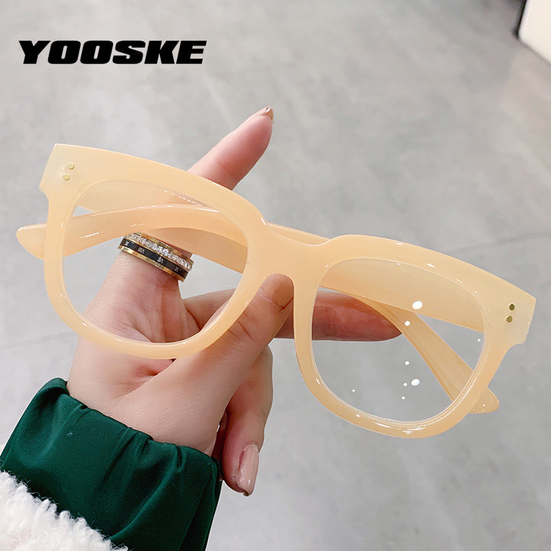 YOOSKE Ochelari de lectură anti-lumină albastră Femei Bărbați Ochelari de vedere retro pătrați Ochelari de prezbiopie cu prescripție +1,0 +1,5 +2,0 +3,5