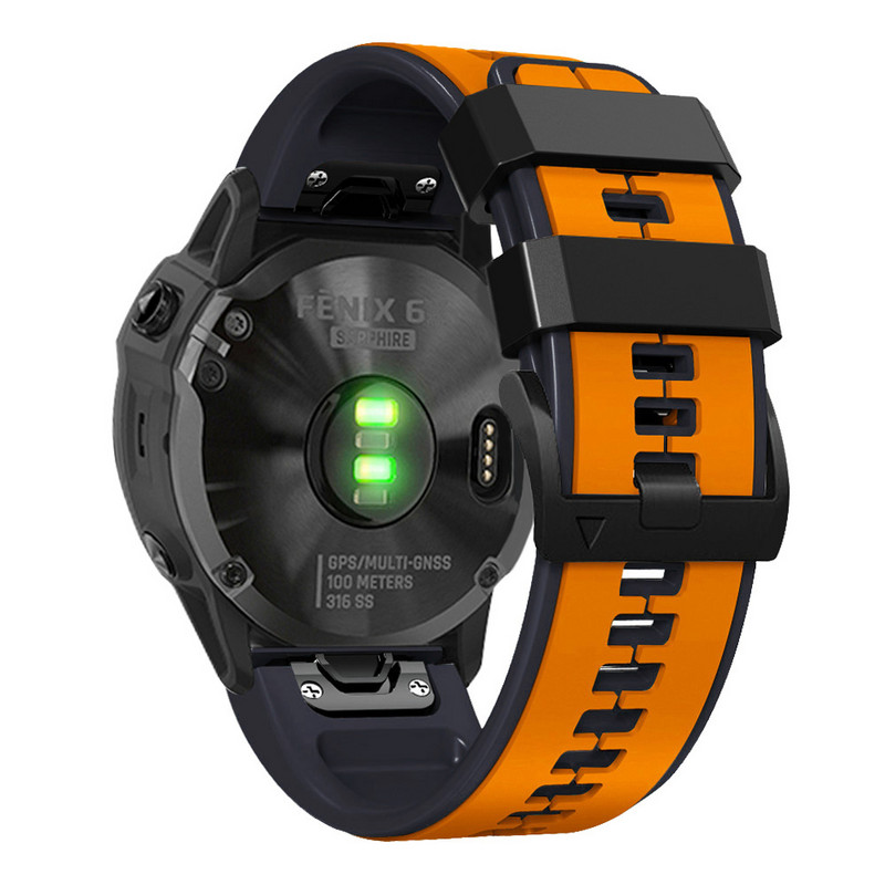 Curea de ceas din silicon Quickfit pentru Garmin Forerunner 955 Solar 945 LTE 935 745 Approach s62 s60 Descent G1 Bratara de bratara