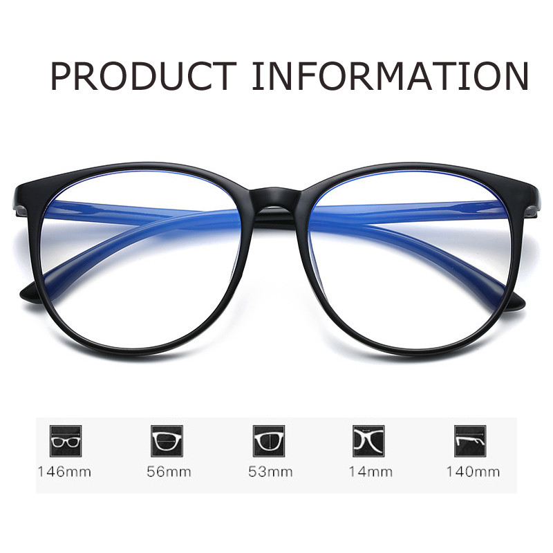 Ochelari de vedere cu lentile clare, finisați pentru miopie, bărbați, femei, retro, blocare a luminii albastre, pentru computer, ochelari pentru doamne, cadru PC, ochelari pentru miop