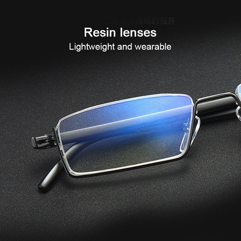 ZUEE Metalne naočale za čitanje protiv plave svjetlosti Muške leće za dalekovidnost za žene Muške modne naočale visoke rezolucije s poluokvirom