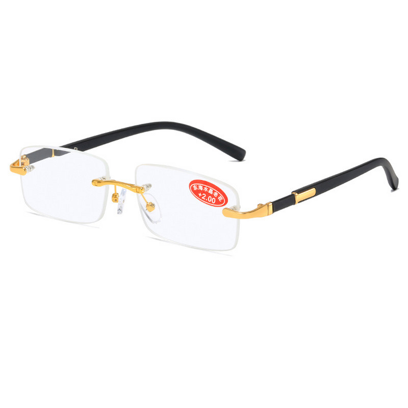 Staklene naočale za čitanje Zilead Žene Muškarci Poslovne naočale za dalekovidnost s poluokvirom HD naočale za čitanje protiv odsjaja Dioptrije +1+1,5+4