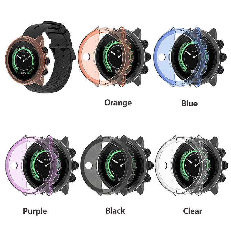 2+1 Θήκη προστασίας + Προστατευτικό οθόνης για έξυπνο ρολόι Suunto 9 Προστατευτικό κάλυμμα TPU μεμβράνη από γυαλί σκληρυμένο