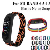 Najlonski elastični zamjenski remen za Xiaomi MI Band 6 5 4 3 Sportska narukvica MiBand 4 3 6 5 Narukvica Dodaci za pametni sat Petlja