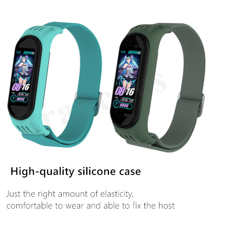 Najlonski elastični zamjenski remen za Xiaomi MI Band 6 5 4 3 Sportska narukvica MiBand 4 3 6 5 Narukvica Dodaci za pametni sat Petlja